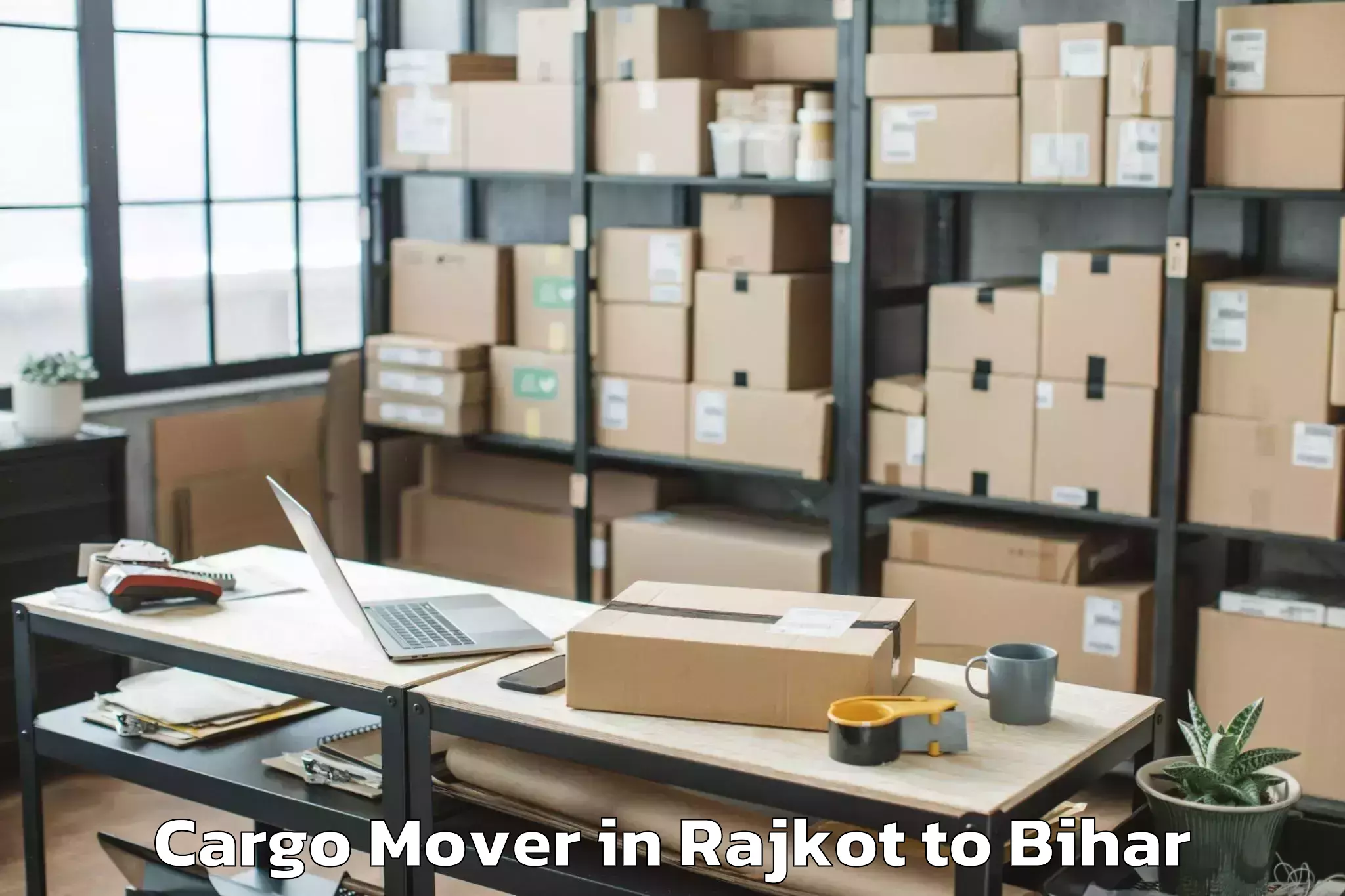 Top Rajkot to Bihar Cargo Mover Available